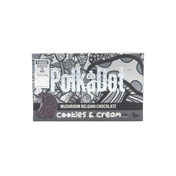 PolkaDot Cookies and Cream Belgian Chocolate Bar