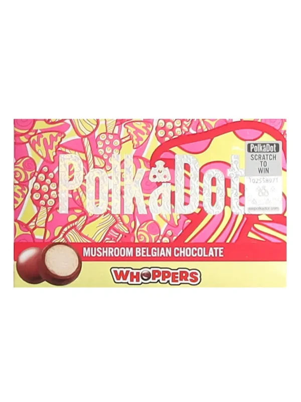 Polkadot Whoppers Mushroom Belgian Chocolate Bar