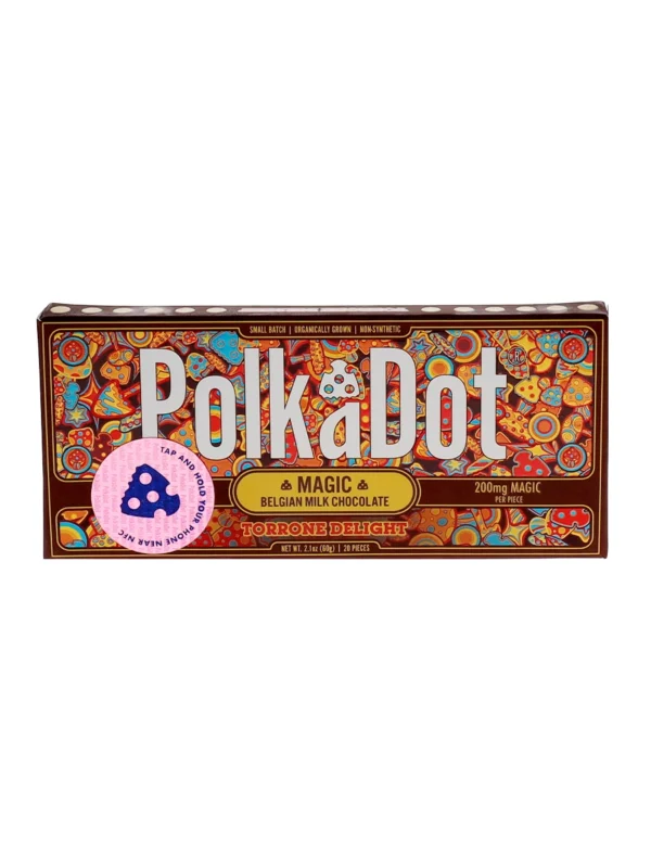 Torrone Delight PolkaDot Chocolate Bar