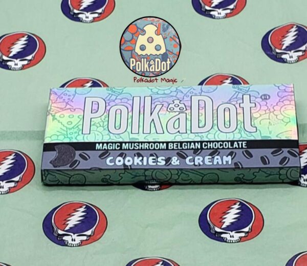 PolkaDot Cookies & Cream Magic Mushroom Belgian Chocolate Bar