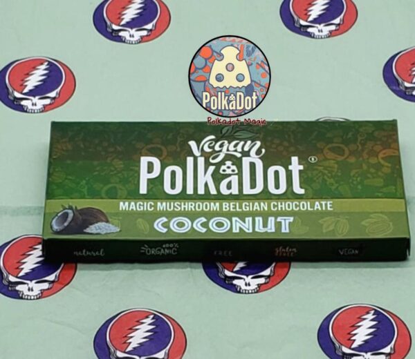 PolkaDot Coconut Magic Mushroom Belgian Chocolate Bar