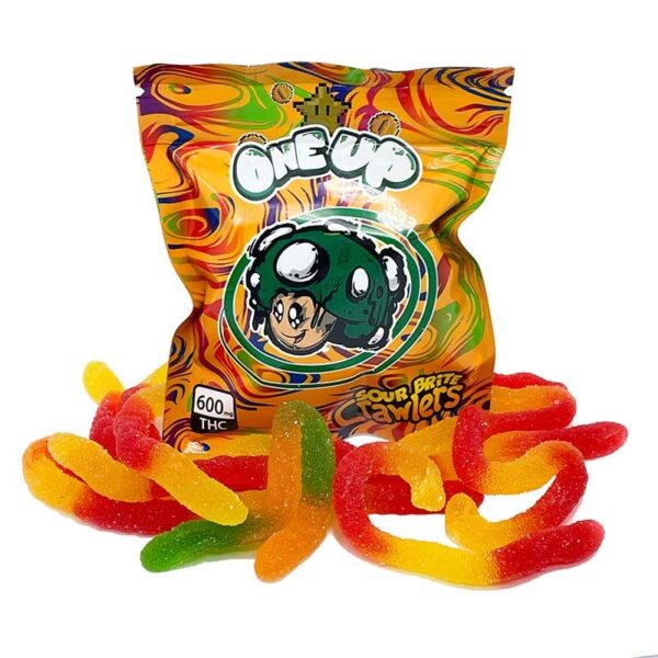 Cheap One Up Gummies Sour Brite Crawlers