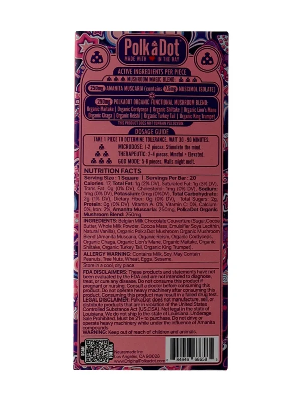 The Original PolkaDot Chocolate Bar | 1000mg - Image 2