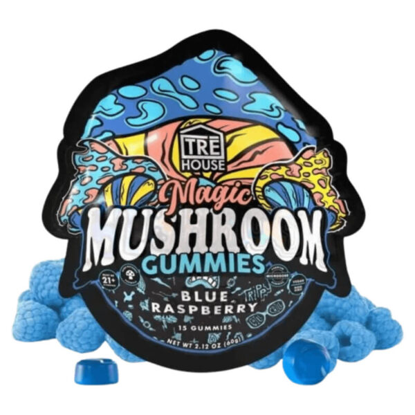 Blue Raspberry Magic Mushroom Gummies