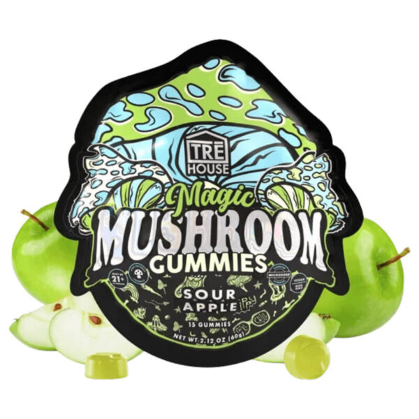 Sour Apple Magic Mushroom Gummies